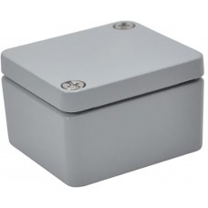 Silver Die Cast Aluminium Enclosure, IP66, Silver Lid, 50 x 45 x 30mm