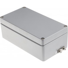 Aluminium Enclosure, IP65, IP66, IP67, IP68, Grey Lid, 81 x 220 x 120mm