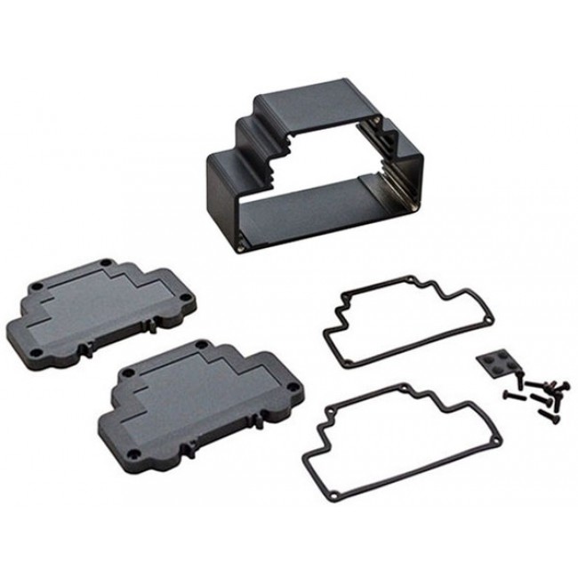 DMX-4777-B, Electrical Enclosures DIN Rail Extruded Aluminum Box 3.9 X 1.7 X 2.7"