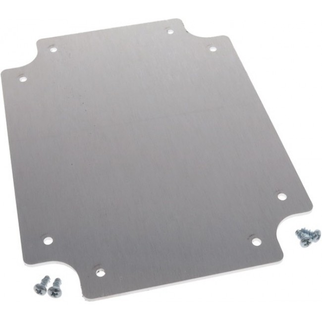 PUX-16537, Metal, Aluminum Panel, Inner 6.100" L x 4.600" W x 0.060" H (154.94mm x 116.84mm x 1.52mm)