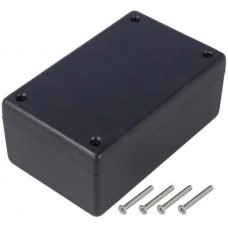1594CWBK, Enclosures, Boxes, & Cases Flame Retardant ABS 1.3x2.6x4.1" Black