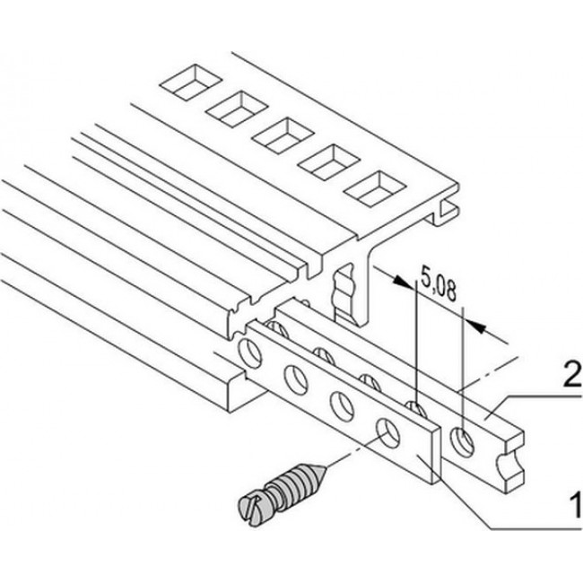 30845-253 Series Aluminium Mounting Rail