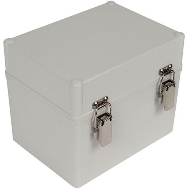 PTH-22502, Electrical Enclosures PC+10% Fiberglass Box with Self-Locking Latch (7.9 X 5.9 X 6.3 In)