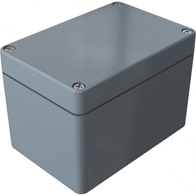 020811080, Polyester Standard Series Grey Glass Fibre Reinforced Polyester Enclosure, IP66, IK08, Grey Lid, 110 x 75 x 75.5mm