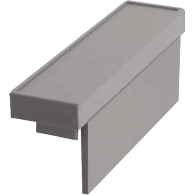 CNMB/1/TGS, Polycarbonate End Cover, 20mm H, 14mm W, 18mm L for Use with CNMB DIN Rail Enclosure