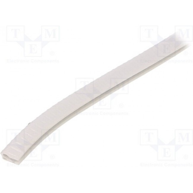 UT-4.4.02, Hole and edge shield; PVC; L: 10m; white; H: 14.5mm; W: 10mm