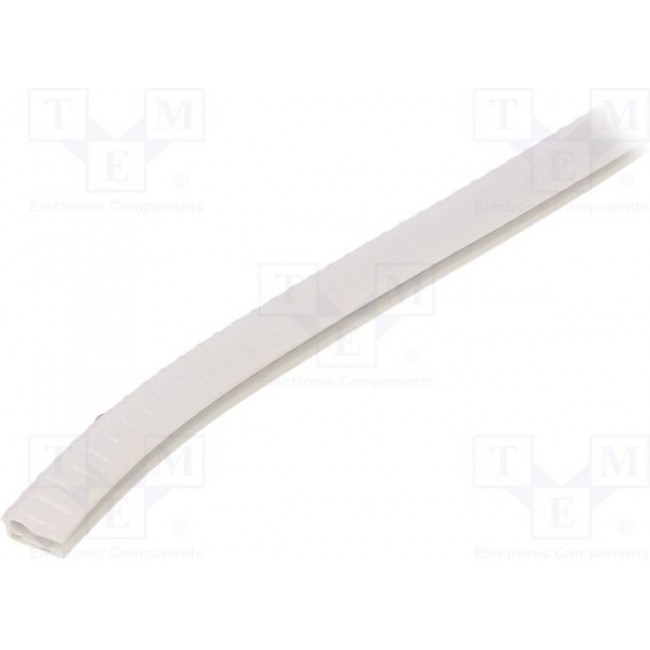 UT-4.4.02, Hole and edge shield; PVC; L: 10m; white; H: 14.5mm; W: 10mm