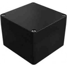 Black Fibreglass Reinforced Polyester Enclosure, IP66, IK09, Black Lid, 91 x 122 x 120mm