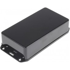 Black ABS Enclosure, IP54, Flanged, Black Lid, 167.14 x 84.14 x 31mm