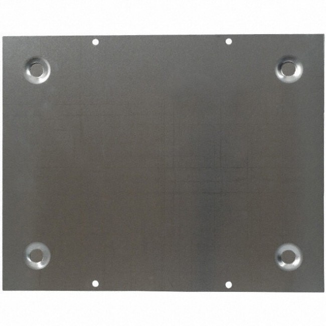 BPA-1518, Metal, Aluminum Plate 9.812" L x 7.812" W x 0.156" H (249.22mm x 198.42mm x 3.96mm) Natural