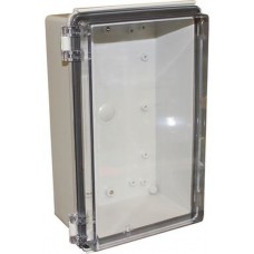 CHDX8-326C, Heavy Duty Hinged Enclosure X8 170x270x110mm Grey / Transparent ABS IP66 / IP67