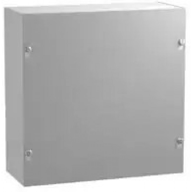 CS664, Electrical Enclosures N1 Screw Cover - 6 x 6 x 4 - Steel/Gray