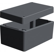 Aluminium Enclosure, IP66, Grey Lid, 160 x 100 x 81mm