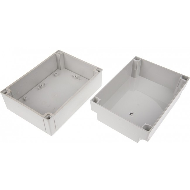 PC 150/100 HG ENCLOSURE, Enclosure Polycarbonate, Grey cover, High base, 180 x 100 x 130 mm