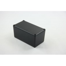 Black Die Cast Aluminium Enclosure, Black Lid, 110 x 60 x 54mm