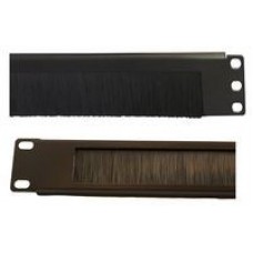 MBRUSHBK, Open Brush Strip Panel, Steel, Black