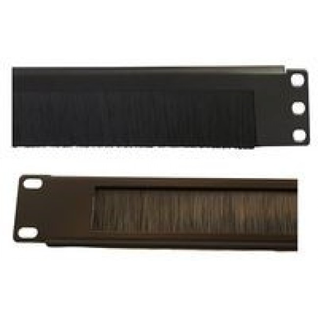 MBRUSHBK, Open Brush Strip Panel, Steel, Black