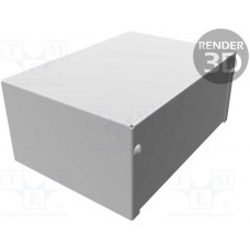 1411Q, Enclosures, Boxes, & Cases Utility Enclosure - 7.0 x 5.0 x 3.0" - Aluminum Gray