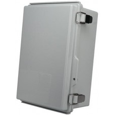 PTQ-11058, Enclosures, Boxes, & Cases PC+10% Fiberglass Box with Stainless Steel Latch (7.9 X 11.8 X 5.1 In)