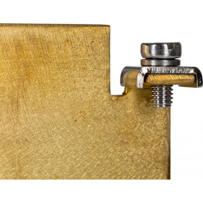 Brass Gland Plate, 3mm H, 87mm W, 205mm L for Use with GRP Enclosure