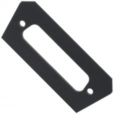 2005DB25, Plastic, ABS Panel, End 2.486" L x 0.993" W x 0.060" H (63.14mm x 25.22mm x 1.52mm) Black