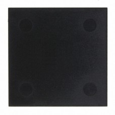 PBC-1563-C, Plastic, ABS Cover, Lid 1.570" L x 1.570" W x 0.055" H (39.88mm x 39.88mm x 1.40mm) Black