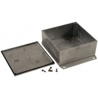 1590WKKF, Enclosures, Boxes, & Cases Diecast Alum/Flanged 5x2.1x5"Natural