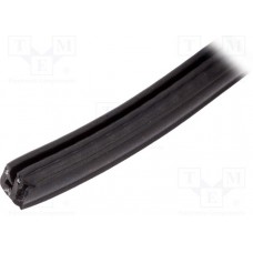 GN2180EPDM11.5D-05, Защитная кромка, EPDM, L: 5м, черный, H: 11,5мм, W: 8,75мм, -40-100°C