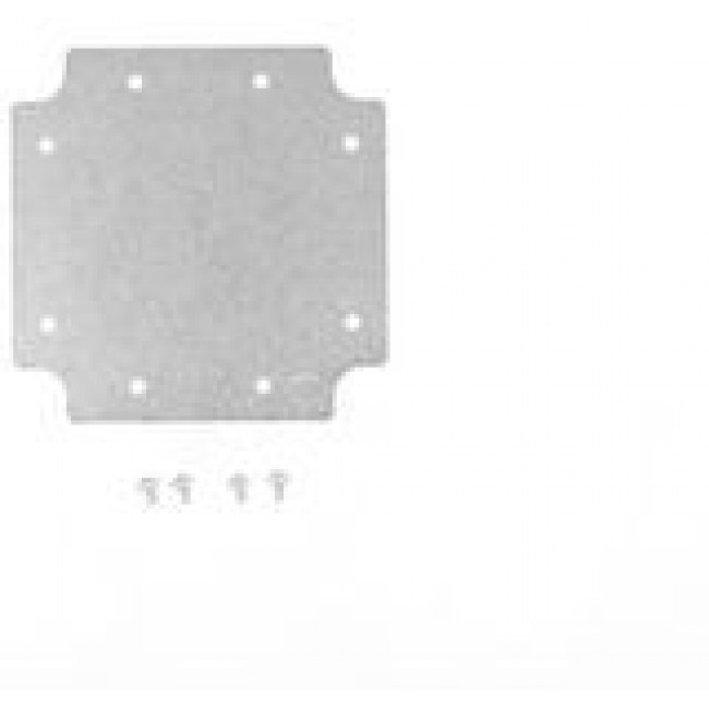 1556DPL, Inner Mounting Panel for 1556 Series Enclosures, Aluminium, 105 x 105mm, Silver