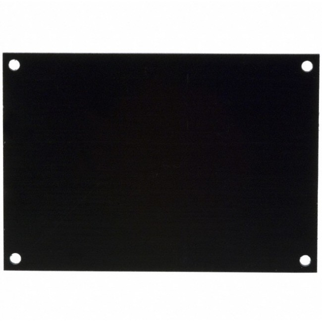 2042, Plastic, Phenolic Cover, Lid 4.000" L x 2.875" W x 0.062" H (101.60mm x 73.03mm x 1.57mm) Black