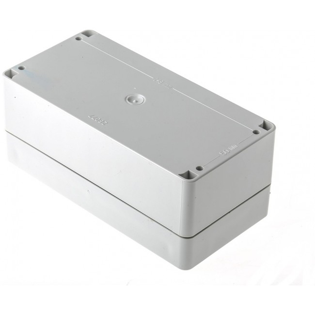 PC 081607 ENCLOSURE, Plastic Enclosure Euronord 160x65x80mm Light Grey Polycarbonate IP66 / IP67