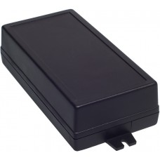 Black ABS Enclosure, IP54, Flanged, 169.15 x 74.35 x 39.85mm