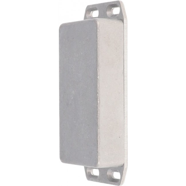 1590GFL, 1590 Series Natural Die Cast Aluminium Enclosure, IP54, Flanged, Natural Lid, 100 x 50 x 25mm