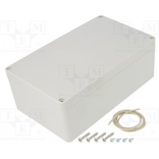 RZ0269, Enclosures, Boxes, & Cases LT GRAY POLYCARB 7.87x 4.72x 2.95 IN