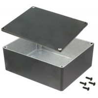 1590X, Die Cast Enclosure 1590 145.2x121.2x56.4mm Die-Cast Aluminium Natural IP54
