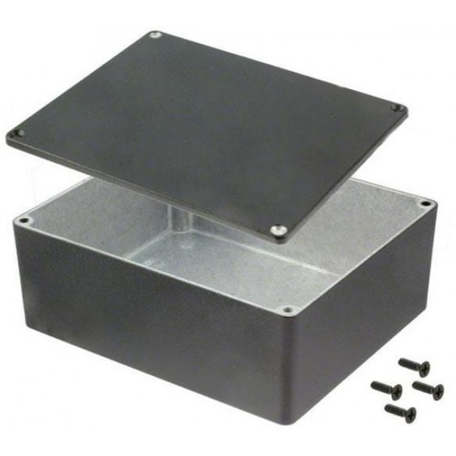 1590X, Die Cast Enclosure 1590 145.2x121.2x56.4mm Die-Cast Aluminium Natural IP54