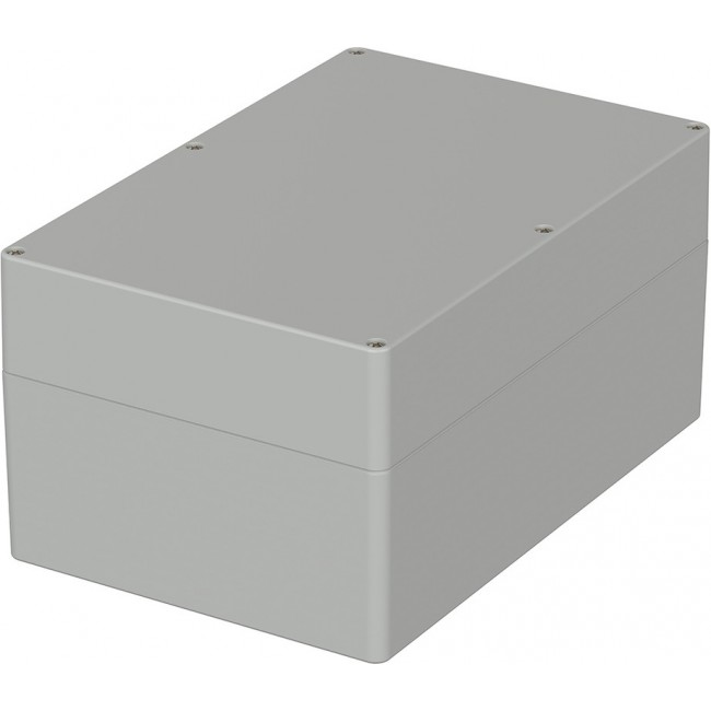 03243000, Euromas Series Grey ABS Enclosure, IP66, Flanged, Grey Lid, 240 x 160 x 120mm