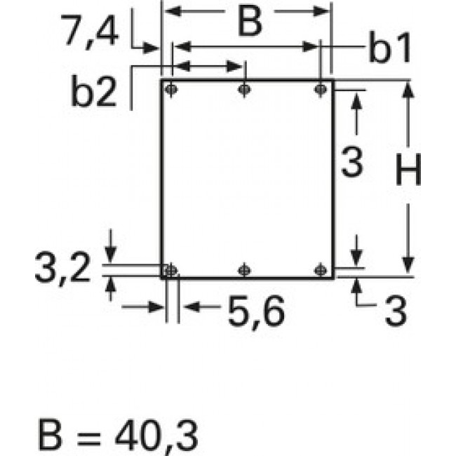 Aluminium front panel and front panel partition