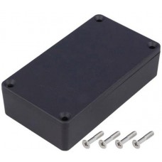 1550Z106BK, Enclosures, Boxes, & Cases Diecast Aluminum Box 4.54x.99x2.58" Black
