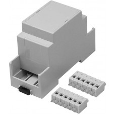 Extended Walls/Sides Enclosure Type, 36 x 90 x 58mm, Polycarbonate DIN Rail Enclosure Kit