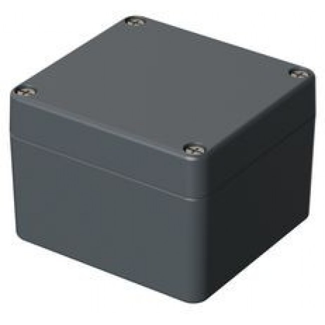 01.080806.0/A105, Euromas Series Grey Aluminium General Purpose Enclosure, IP66, 80X75X57mm