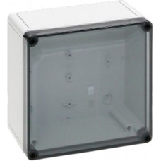 9517100, PK Series Grey Polycarbonate Enclosure, IP66, Flanged, Grey Lid, 182 x 180 x 90mm