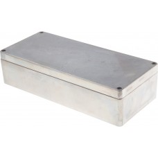 Silver Die Cast Aluminium Enclosure, IP66, Silver Lid, 360 x 160 x 90mm