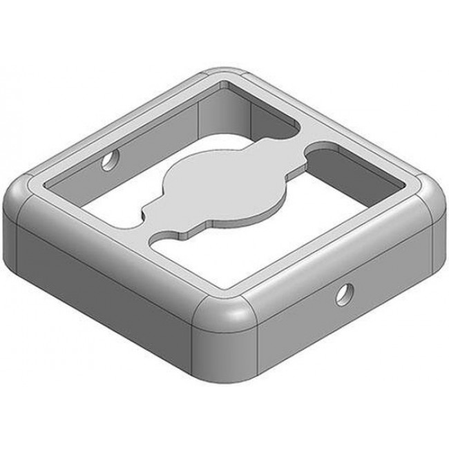 MS110-10F, EMI Gaskets, Sheets, Absorbers & Shielding 11 x 11 x 2.8mm Two-piece Drawn-Seamless RF Shield/EMI Shield FRAME (CRS)