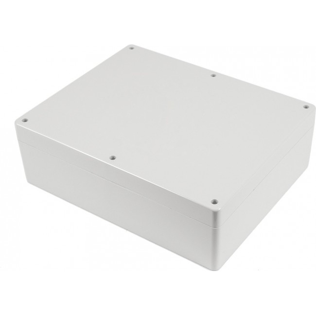 1554YGY, Enclosures, Boxes, & Cases General Enclosure - Grey/Grey Lid - 11.8 x 9.5 x 3.7in - ABS - N4X