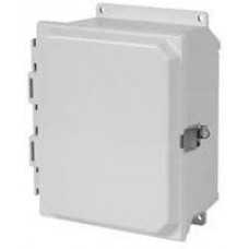 PJU201610LF, Electrical Enclosures N4X Solid Door Snap Latch w/flange - 20 x 16 x 10 - Fiberglass