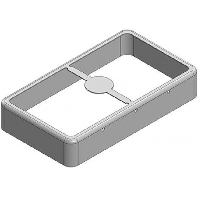 MS638-10F, EMI Gaskets, Sheets, Absorbers & Shielding 63.8 x 36.3 x 11mm Two-piece Drawn-Seamless RF Shield/EMI Shield FRAME (CRS)