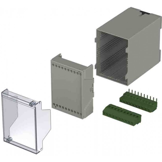 65005510.HMT1 CN 55 AK, DIN Rail Enclosure Enclosure Type CombiNorm-Classic Series , 109.5 x 75 x 55mm, ABS DIN Rail Enclosure