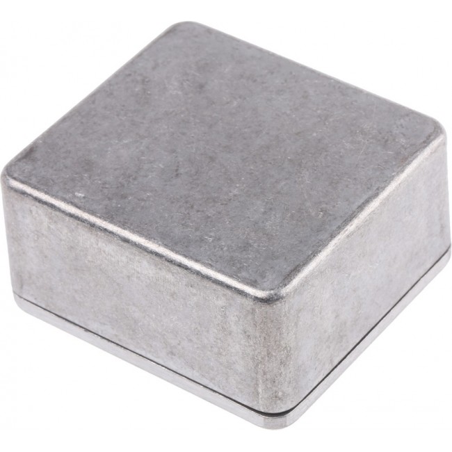 Silver Die Cast Aluminium Enclosure, IP66, Silver Lid, 60 x 54.9 x 30mm