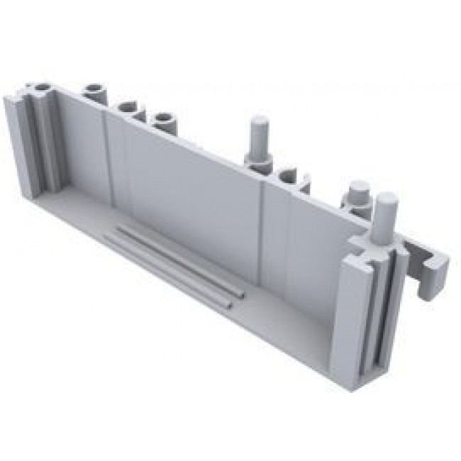 CIME/M/SEF2250S, DIN Rail Support End Section with Foot, Mini, 22.6x82x28.6mm, Grey, Polyamide, IP20